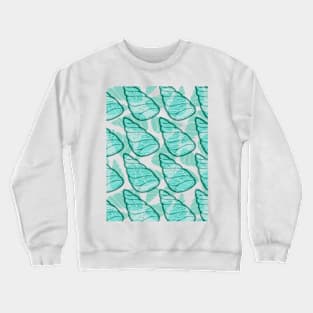 Beautiful Line Art Seashells Seamless Surface Pattern Design Crewneck Sweatshirt